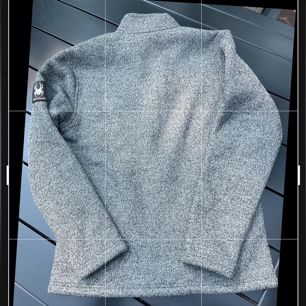 NEW Spyder Men’s Gray Lightweight fully lined Jacket. Chest pocket/side pockets. - Picture 3 of 10